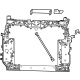 Mopar 68377400AD Radiator Support, Front