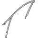 Mopar 68375908AE Glass Run, Front