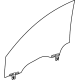 Mopar 68378776AA Door Glass, Front Passenger Side