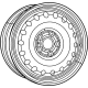 Mopar 4755313AA Wheel, Spare, Steel