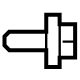 Mopar 6512553AA Cable Bolt