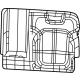 Mopar 7NA73TX7AA Seat Back Cover, Black, Rear
