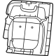 Mopar 68376068AD Seat Back Pad, Rear Passenger Side
