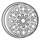 Mopar 6MS031AUAA Wheel, Alloy