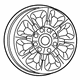 Mopar 6MS041AUAA Wheel, Alloy