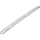 Mopar 6UJ101ZLAA Side Rail, Black, Passenger Side
