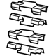 Mopar 68509082AB Brake Pads Hardware Kit