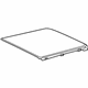Mopar 68274065AB Sunroof Glass, Rear