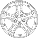 Mopar 68620097AA Wheel, Alloy