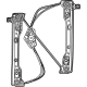 Mopar 68499666AA Window Regulator, Front Passenger Side