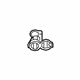 Mopar 68150033AA Power Outlet Ring, Rear