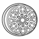 Mopar 6MS031AUAA Wheel, Alloy
