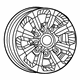 Mopar 6CV282XFAA Wheel, Alloy