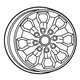 Mopar 6MS041AUAA Wheel, Alloy