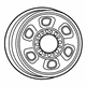 Mopar 1XA75S4AAA Wheel, Steel