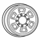 Mopar 4726268AA Wheel, Spare, Steel