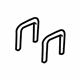 Mopar 68100645AA Spring U-Bolt, Rear