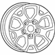 Mopar 68567322AA Wheel, Alloy, Black