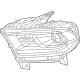 Mopar 68433776AF Headlamp Assembly, Front Passenger Side