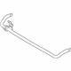 Mopar 68184221AB Stabilizer Bar, Front