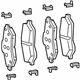 Mopar 68509081AB Brake Pads, Front
