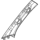 Mopar 6LF08SD4AE Windshield Pillar Trim, Gray