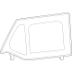 Mopar 6AA20FX9AD Door Glass, Rear Passenger Side