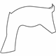 Mopar 6BT58DX9AA Upper Trim Panel, Rear Passenger Side