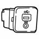 Mopar 5UV99LXHAA USB Port, Rear