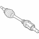 Mopar 52124712AD Axle Assembly, Front Passenger Side