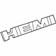 Mopar 68420593AA Nameplate, Black/Chrome, Front