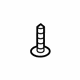 Mopar 6106937AA Center Shield Screw