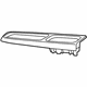 Mopar 1KV46XDVAA Switch Bezel, Gray, Front Passenger Side