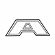 Mopar 68358574AA Nameplate, Black
