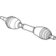 Mopar 68380004AB Axle Assembly, Front Passenger Side