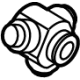 Mopar 68263106AA Tripod Assembly