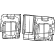 Mopar 7LE20TX7AA Seat Back Cover, Black, Rear Passenger Side