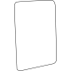 Mopar 68361968AA Mirror Glass, Front Passenger Side