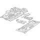 Mopar 68618667AA Floor Pan Assembly, Front