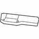 Mopar 5NQ08DX9AA Cushion Cover, Black, Rear Passenger Side