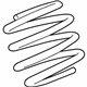 Mopar 68372898AB Spring, Front