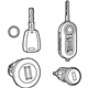 Mopar 7LR03LXHSC Lock Cylinder