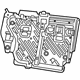 Mopar 68281195AF Seat Back Frame, Rear Passenger Side