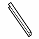 Mopar 68154600AC Upper Seal, Rear Passenger Side