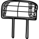 Mopar 6PL731T5AB Headrest, Center, Black, Rear