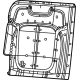 Mopar 68458606AC Seat Back Pad, Center Passenger Side