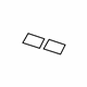 Mopar 6UQ40HA2AA Stripe, White, Front Lower