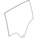Mopar 68607042AA Door Glass, Rear