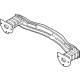 Mopar 68610038AA Impact Bar, Rear