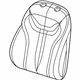 Mopar 5SH99DX9AA Seat Back Cover, Black, Front Driver Side